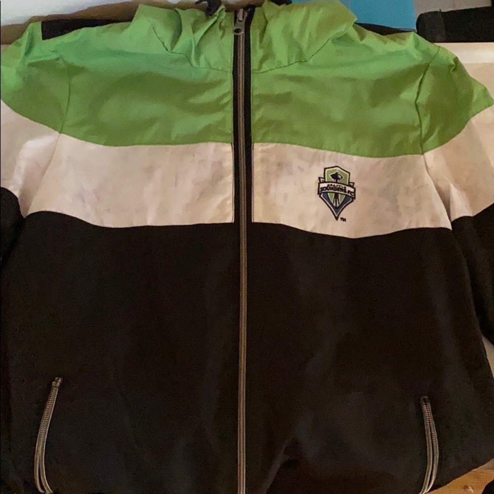 Seattle Sounders FC wind breaker zip up